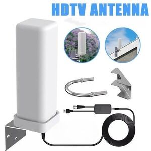 HDTV Outdoor HD Digital TV Antenna 360° Signal Amplified